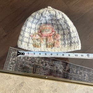 French Knot Georgia Plaid Hat 100% Wool - so cute and warm!